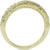 Pompeii3 1/2ct Yellow Gold Diamond Vintage Wedding Ring 14K - 2 of 3