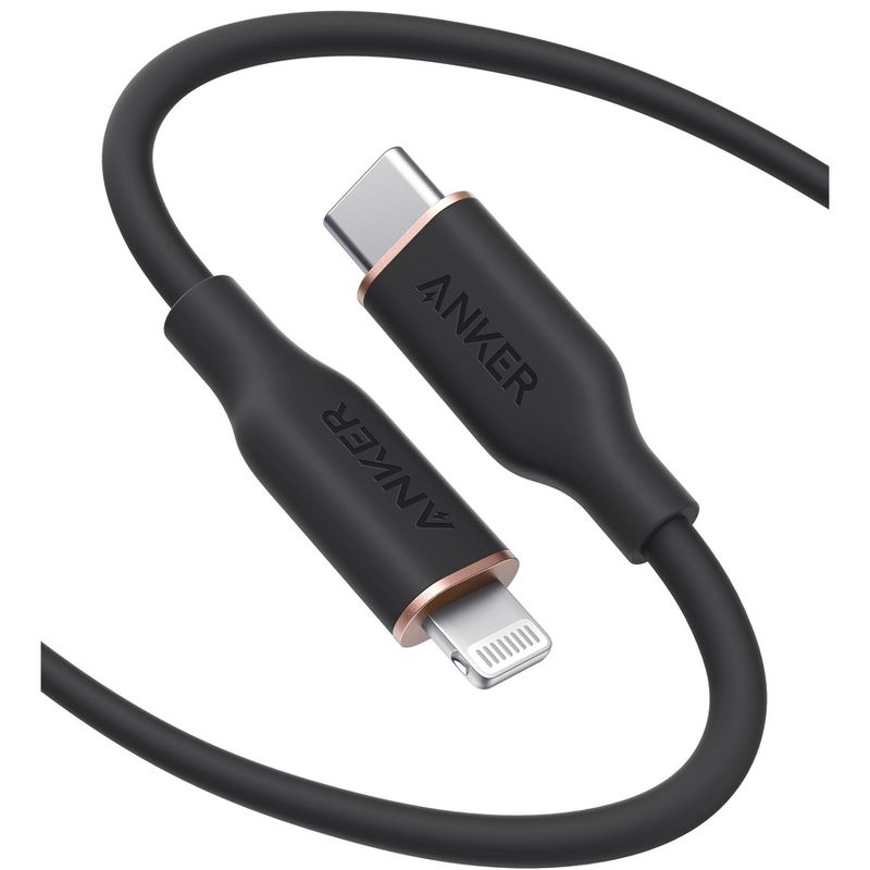 Anker PowerLine III Flow USB-C with Lightning Connector 6ft - Black, 1 of 6