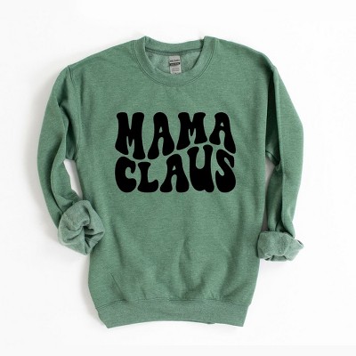 Simply Sage Market Women's Graphic Sweatshirt Mama Claus Wavy