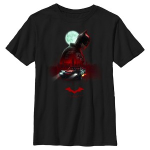 Boy's The Batman Moonlit Batmobile T-Shirt - 1 of 4