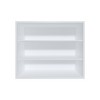 INFURNIC Decorative Wall Shelf Wally 3-Tier Open Wall Cabinet with Spacious Shelves for Storage and Display Modern Design, White, 12"*36"*30" - 4 of 4