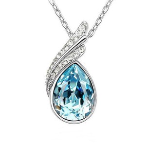 Wrapables Elegant Teardrop Crystal Pendant Necklace - 1 of 1
