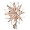 Kurt Adler 9.65-Inch UL 10-Light 8-Point Capiz Star Lighted Tree Topper - 2 of 4