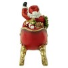 Northlight Waving Santa with Presents in Sleigh Christmas Decoration - 9.5" - Red and Gold - 4 of 4