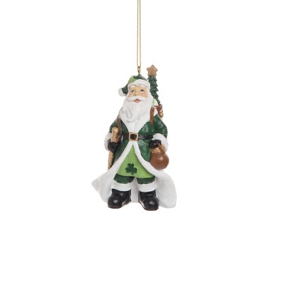 Gallerie II Irish Santa Polyresin Holiday Christmas Xmas Ornament