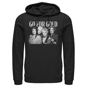 Men's The Golden Girls Go For Gold Retro Pull Over Hoodie - 1 of 4