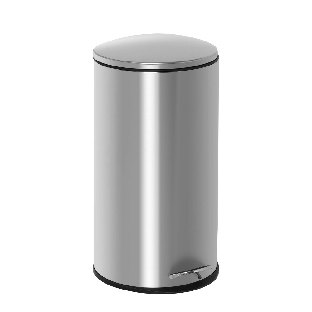 Photos - Waste Bin Honey-Can-Do 30L Semi Round Step Trash Can