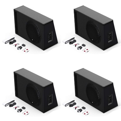 Rockford Fosgate P500-12P Punch 12 inch 500 Watt Powered Ported Woofer Enclosure System (4 Pack)