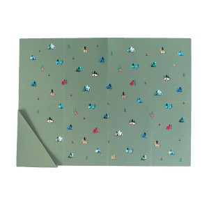 Austin Baby Collection Silicone Foldable Placemat - Camper Sage Green - 1 of 3