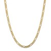 Black Bow Jewelry Men's 5.25mm 10k Yellow Gold Solid Concave Figaro Chain Necklace - 3 of 4