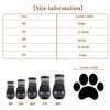 Unique Bargains Pet Footwear Dog Boots Black 4 Pcs - 4 of 4