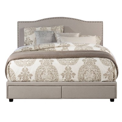Kiley Upholstered Storage Bed Gray - Hillsdale Furniture