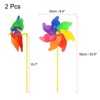 Unique Bargains PVC Material Fade-resistant Waterproof Outdoor Windmill Rainbow 2 Pcs - 2 of 4