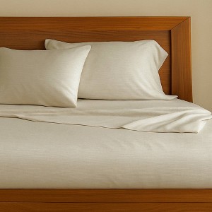 BedVoyage 300 Thread Count Melange Viscose from Bamboo Cotton Pillowcases - 1 of 4