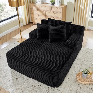 KTMBDW Sleeper Chair with Pillow, Comfy Floor Sofa Lounge, Lazy Sofa Chair for Living Room Bedroom - 1 of 4