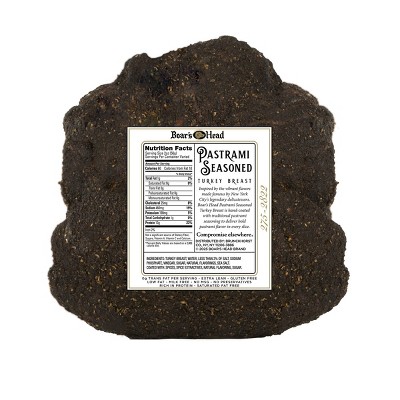 Boar’s Head Pastrami Seasoned Turkey  - 4.5lbs - priced per lb