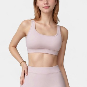 Anna-Kaci Women's Scoop Neck Crop Top with Wide Shoulder Straps and Soft Stretch Fabric for Low to Medium Impact - 1 of 4