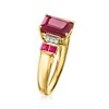 Ross-Simons 2.10 ct. t.w. Ruby Ring With Diamonds in 14kt Yellow Gold - 3 of 4