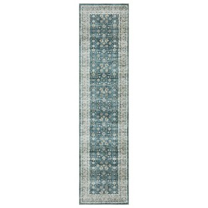 Oriental Weavers Sumter SUM08 Teal/ Ivory Indoor Area Rug - 2' x 8' - 1 of 4