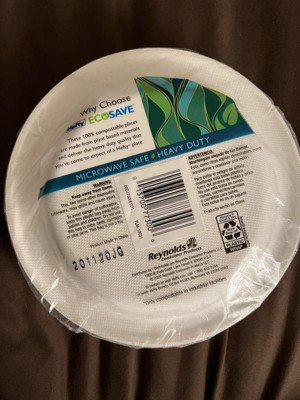 Hefty Compostable Printed Paper Plates, 8.6, 20 Count