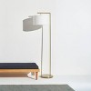 Brightech Montage Modern (Includes LED Light Bulb) Arc Floor Lamp Antique Brass, 800 Lumens, 3000K, UL Listed, Alexa-Compatible - 2 of 4