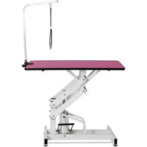 DSVIMOY 42" Folding Dog Pet Grooming Table with Adjustable Arm and Clamps, Pet Dog Cat Grooming Table, Purple, 42"*23.6"*65.5" - 1 of 4