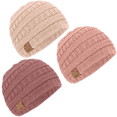 KeaBabies 3pk Warmzy Baby Beanies, 0-36 months Baby Hats, Baby Winter Hat for Newborn, Infant, Toddlers, Boys, Girls