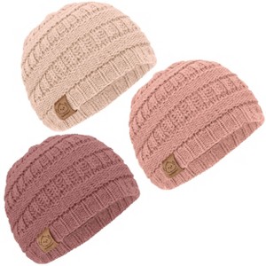 KeaBabies 3pk Warmzy Baby Beanies, 0-36 months Baby Hats, Baby Winter Hat for Newborn, Infant, Toddlers, Boys, Girls - 1 of 4
