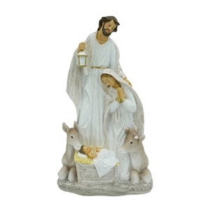 Transpac Multicolor Resin Nativity Figurine with Animals for Christmas Tabletop Decoration and Gift Giving - 1 of 1