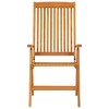 vidaXL Garden Chair Set of 2 Natural Eucalyptus - 3 of 4