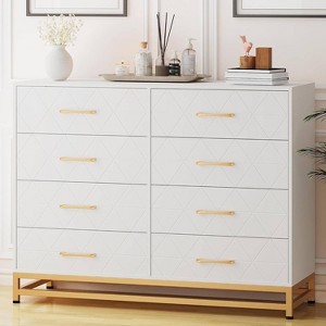 Zstar 8 Drawer Dresser Storage Organizer for Living Room, Bedroom, Hallway - 1 of 3