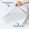 Waterproof Quilted Pillow Protectors with Zipper Noiseless TPU Backing Waterproof Pillowcases Encasement - Cotton Passion - 4 of 4