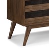 54" Solid Acacia Wood Mid Century TV Stand with Handcrafted Finish, Cord Management, and Adjustable Shelves for Living Room - 4 of 4