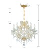 Crystorama Lighting Maria Theresa 6 - Light Chandelier in  Gold - 3 of 4