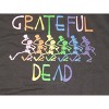 Grateful Dead Dancing Skeletons Juniors Black Long Sleeve Shirt-Large