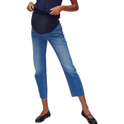 Women's Secret Fit Over the Bump Straight Leg Maternity Denim Jeans | Motherhood Maternity