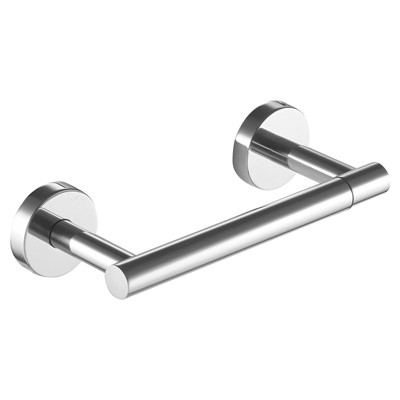 BWE Double Post Pivoting Wall Mounted Towel Bar Toilet Paper Holder