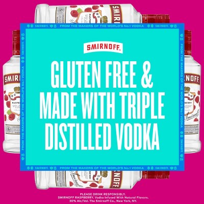 Smirnoff Raspberry Flavored Vodka - 1.75L Plastic Bottle