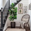 Artificial Tree,Faux Fiddle Leaf Fig Tree,4ft Tall Ficus Tree Artificial for Home Decor,Fake Lyrata Fig Plants Green Tree with Pot for Indoor Outdoor - 4 of 4