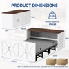 Docred Murphy Cabinet Bed Folding Bed Roll Away Beds with Mattresses Daybed Trundle Apartment Study Room Office Nap Space-Saving Bed for Adult Guest - 3 of 4