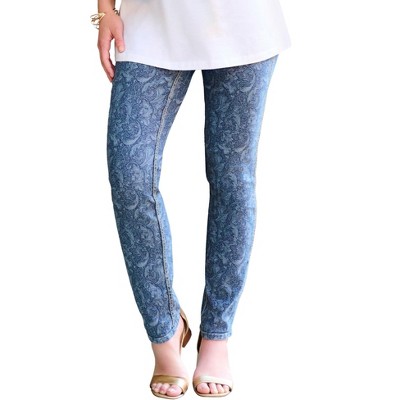 Roaman's Women's Plus Size Reversible Straight-Leg Jean