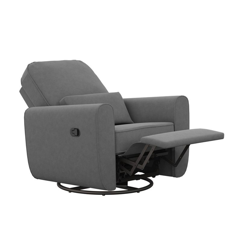 Baby Relax Kennedy Nursery Gliding Recliner Upholstered Accent Chair - Gray, 5 of 23
