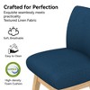 Vipbear 26/30 In Counter Height Swivel Barstool with Back,Modern Fabric Swivel Barstools Chair for Kitchen Island,Pub Upholstered Solid Wood Legs - 4 of 4