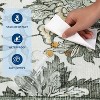 coucheta Multi-size Farmhouse Area Rugs, Oriental Floral Print Non-Slip Ultra-Soft Stain-Resistant Faux Wool Throw Carpet, for Bedroom, Living Room - 4 of 4