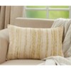 Saro Lifestyle Striped Woven Throw Pillow With Down Filling - 3 of 3