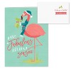 25ct Coastal Holiday Greeting Cards - Masterpiece Studio: Canopy Street Boxed Set, Flamingo Design - 3 of 4