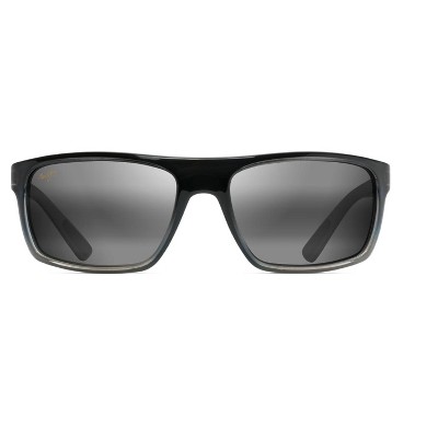 Maui Jim Byron Bay Wrap Sunglasses - Gray Lenses With Blue Frame : Target