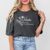 Simply Sage Market Women's Bloom With Kindness Wildflower Short Sleeve Garment Dyed Tee - 2 of 3