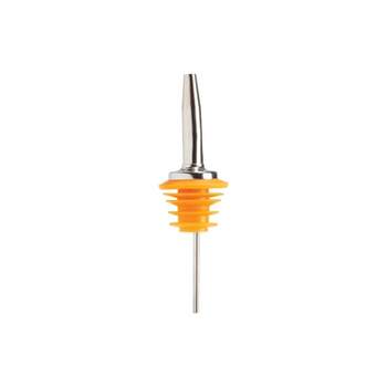 Winco Oversized Metal Pourer, Tapered Spout, Yellow Plastic Stopper