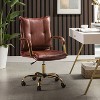 Patrizia Tufted Ergonomic office task chair High Back Executive Swivel Chair for Living Room and Office Room| ARTFUL LIVING DESIGN - 2 of 4